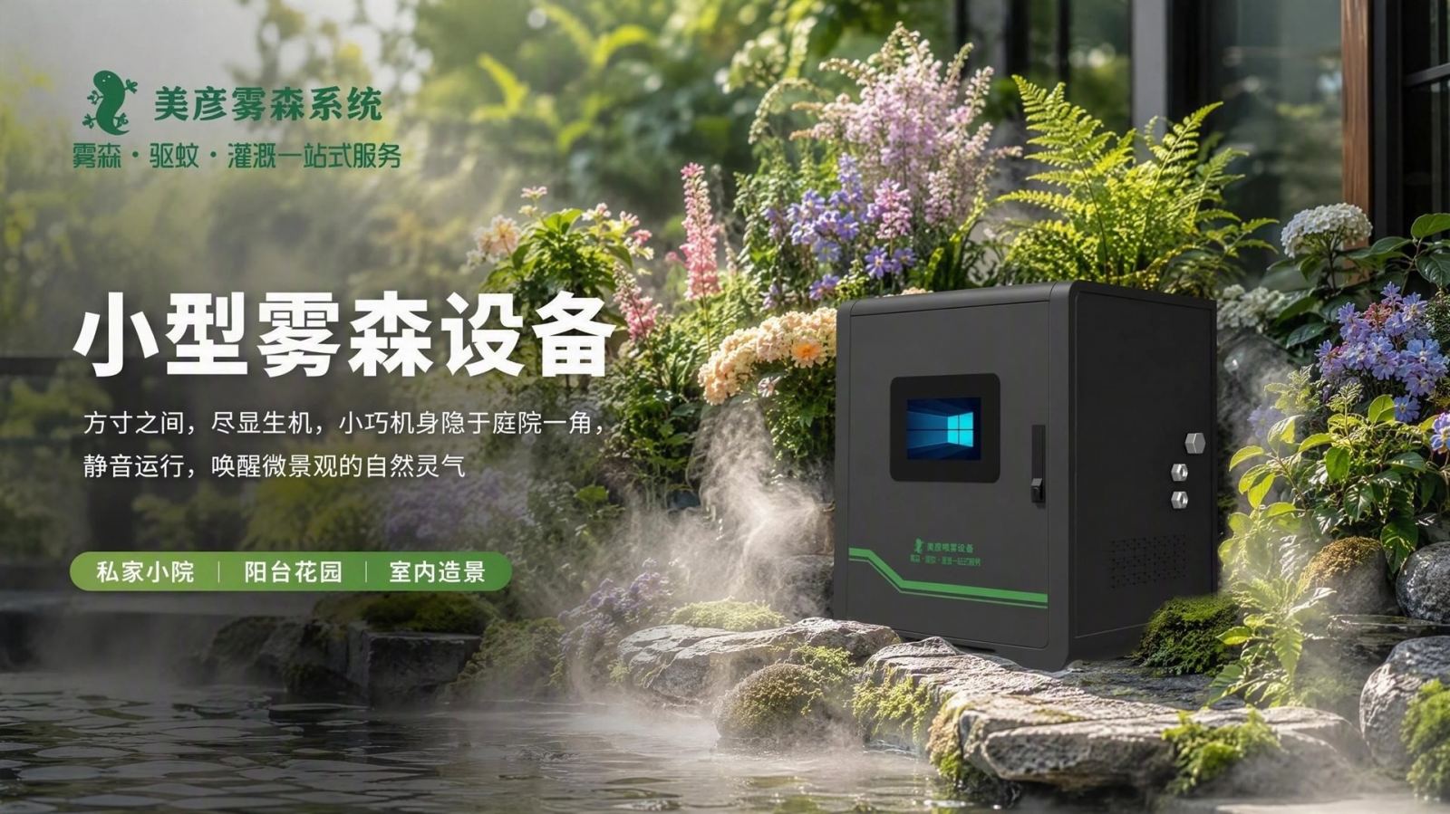 天津河东花园庭院驱蚊系统